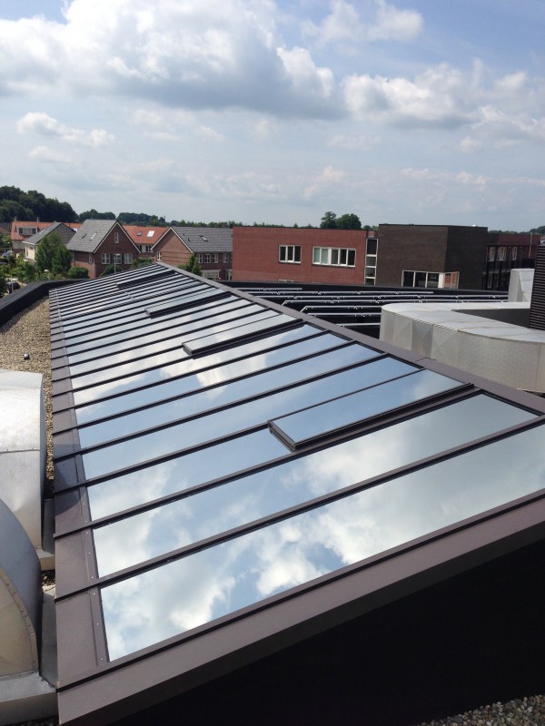 Lichtstraat gezien vanaf het dak